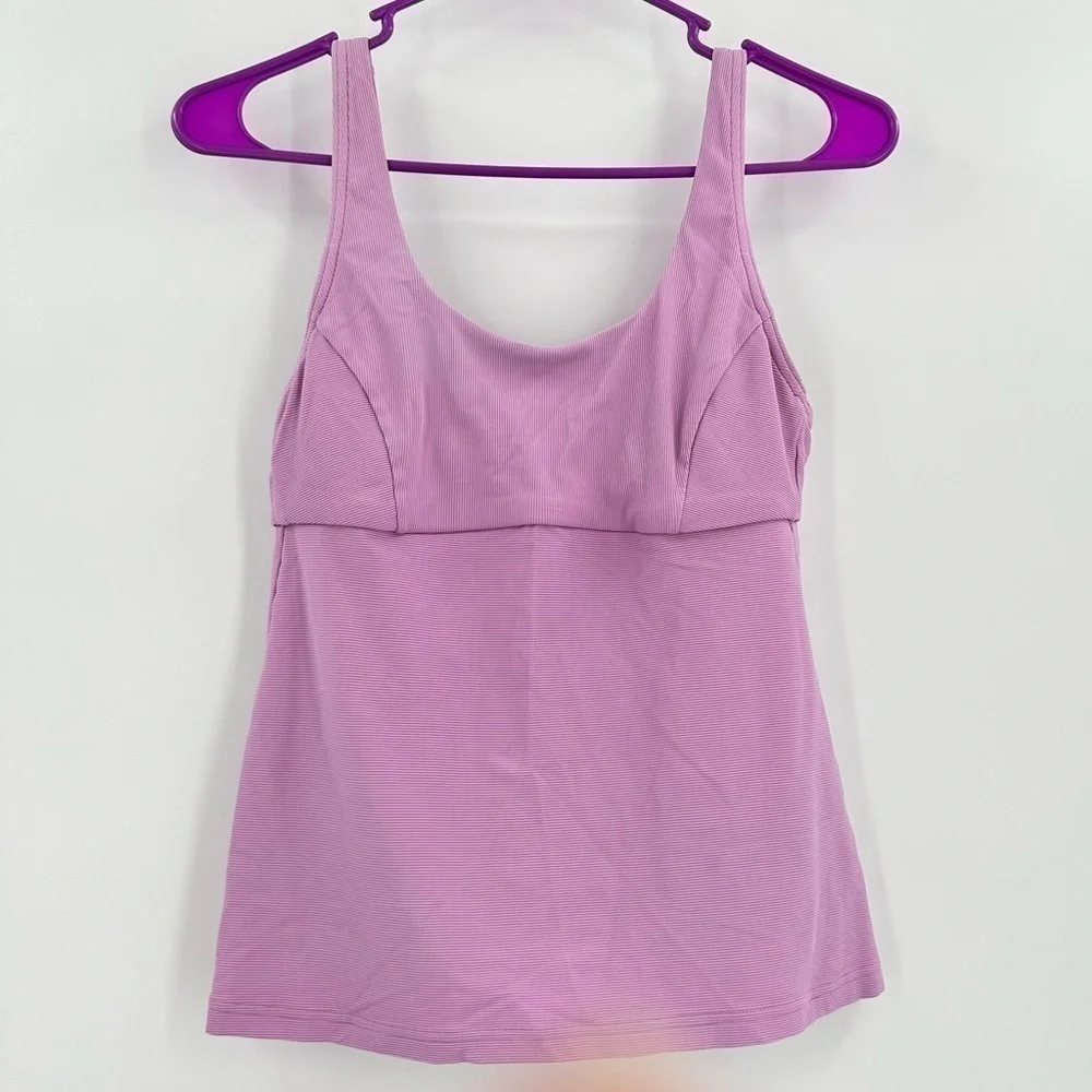 Prana Women’s Rimini Swim Tankini in Violet Mist Tie Back Size Small